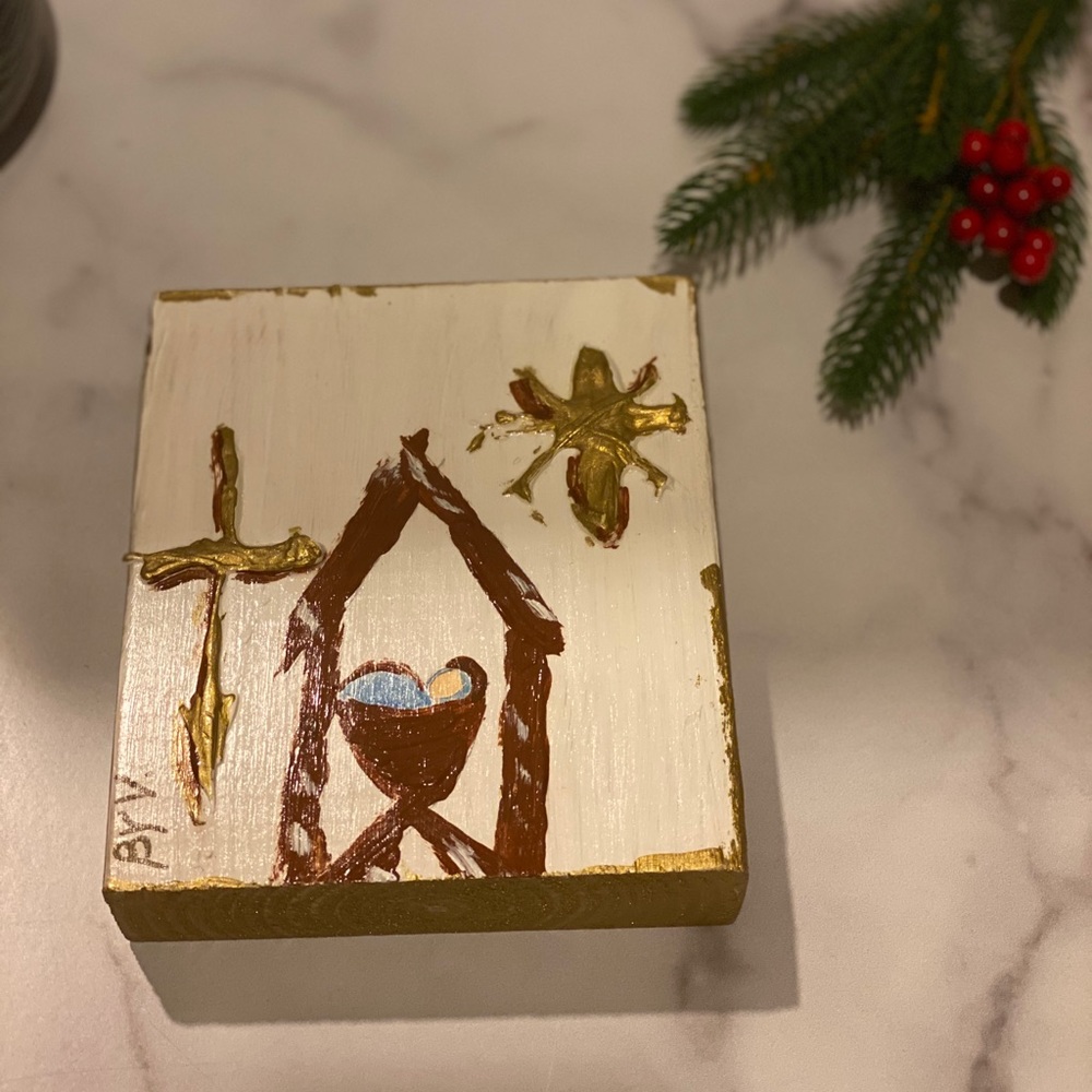 Handmade painting : Nativity